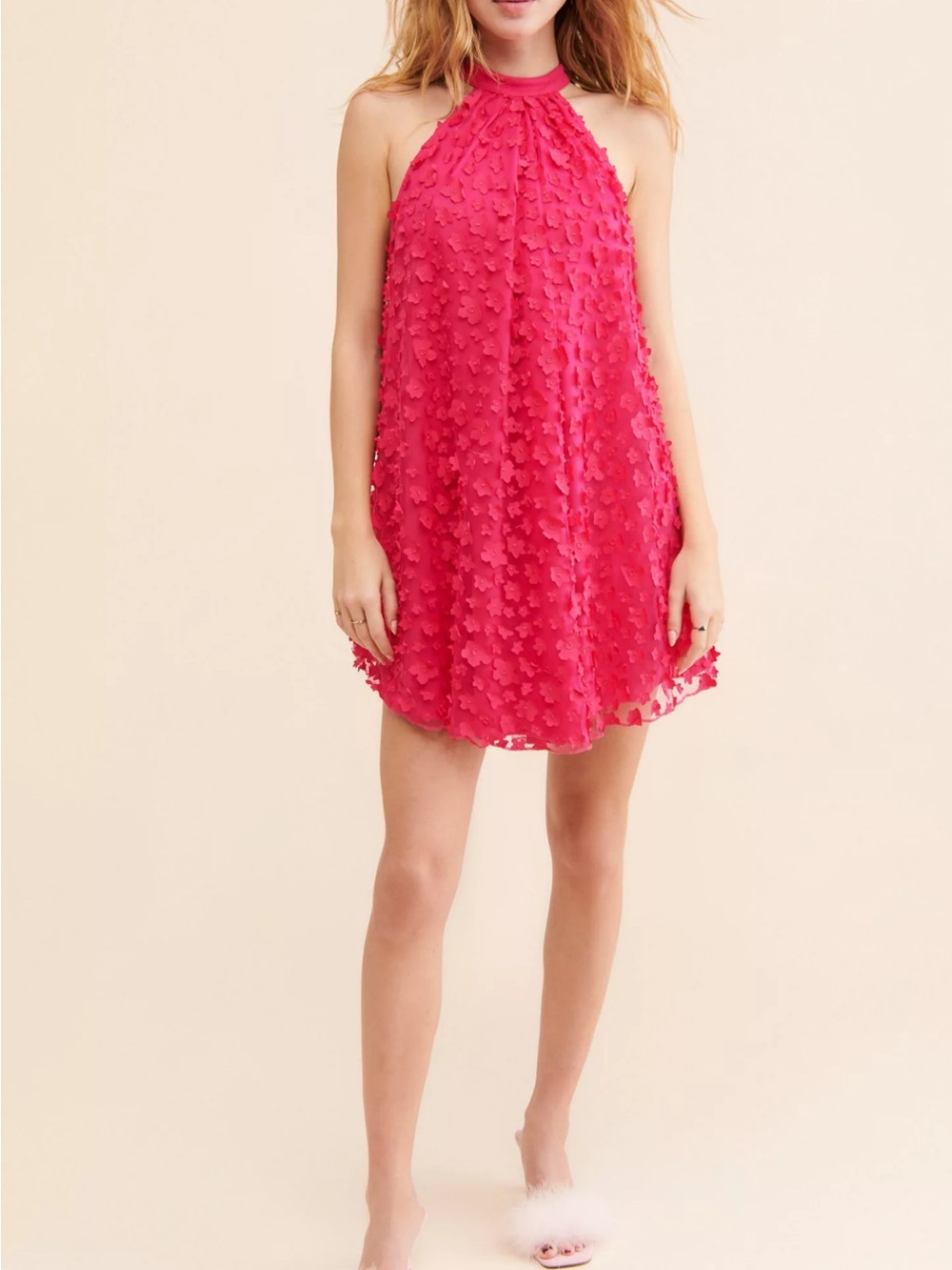Eva Franco Anthropologie halter swing dress Size 4